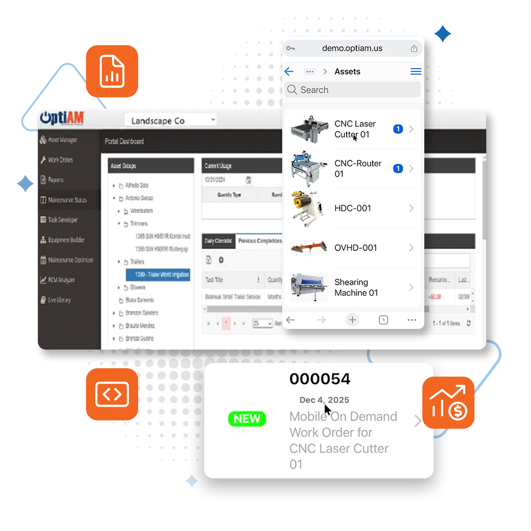 OptiAM CMMS Interface Examples