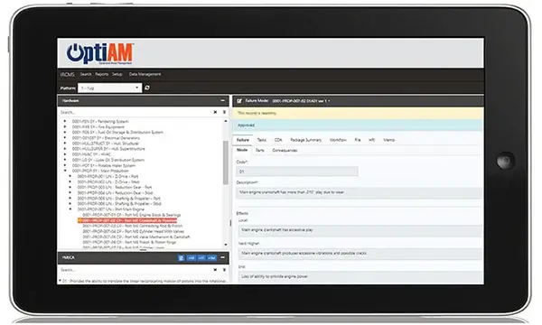 OptiAM spare parts inventory module